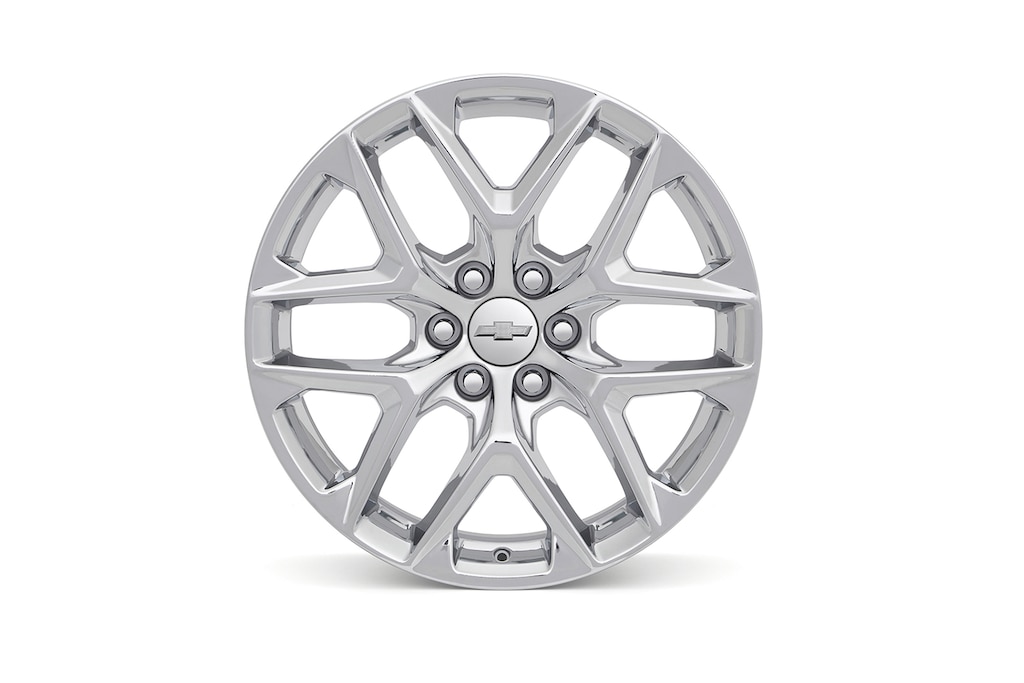 Rin de aluminio de 22 pulgadas cromado de 6 brazos (diseño 2) para Chevrolet Cheyenne ZR2 BISON 2025, camioneta pickup