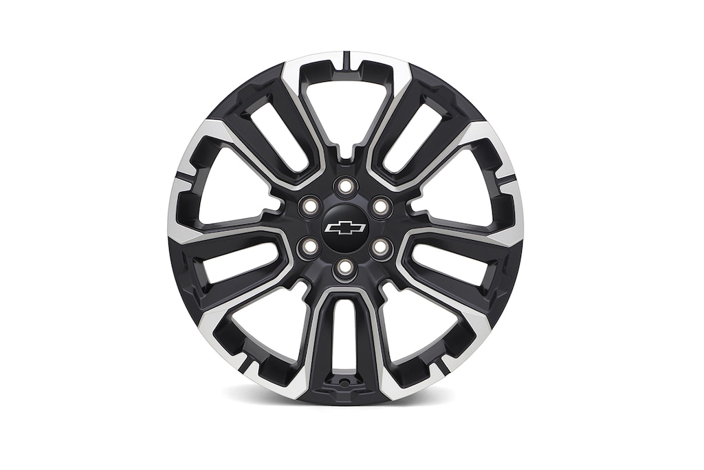 Rin de aluminio de 22 pulgadas con insertos en aluminio de 5 brazos para Chevrolet Cheyenne ZR2 BISON 2025, camioneta pickup